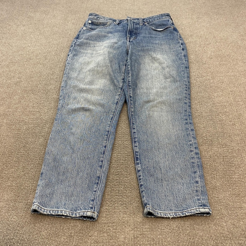 Madewell The Curvy Perfect Vintage Straight Jeans Womens 27P Blue Wash High Rise